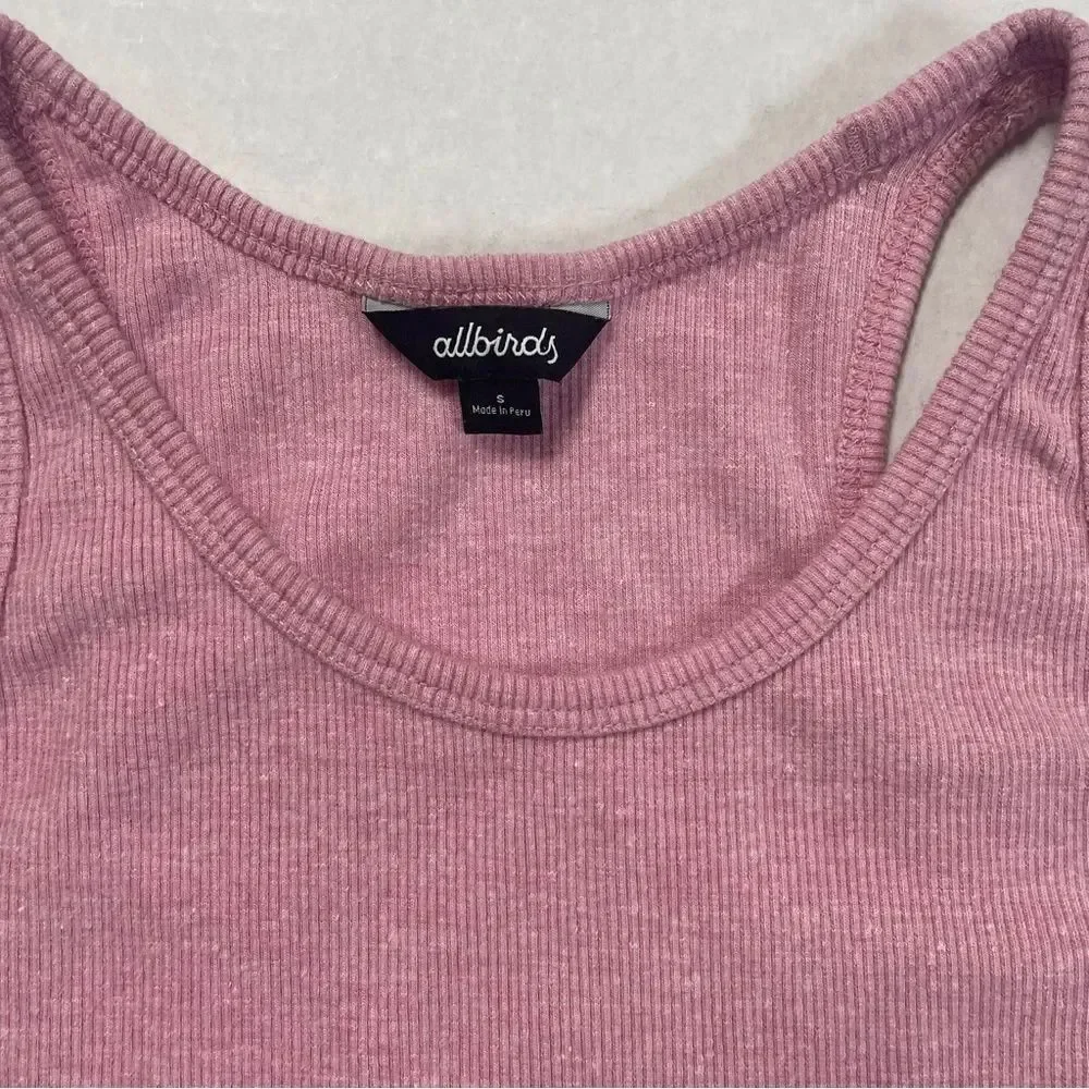 Allbirds Ribbed Tank Dress, women’s size small, lavender baby pink sustainable